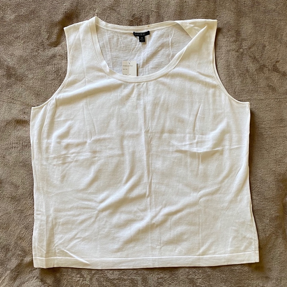 NWT Lafayette 148 NY 2X Cotton Tank